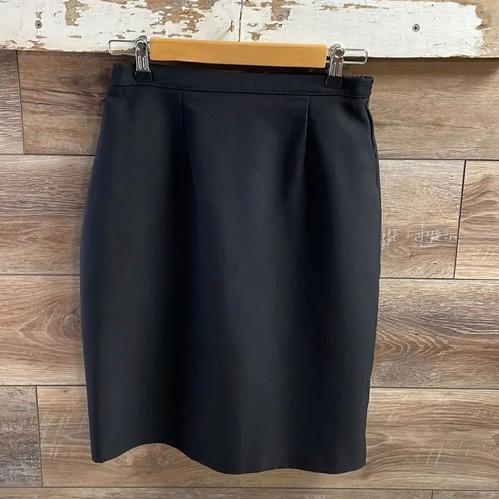 Kathi Lee Collection Ladies Pencil Skirt Size 12 Black Above Knee Vintage